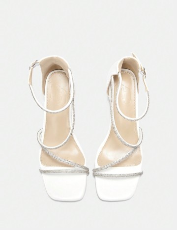 Sandale Cu Toc Shein CUCCOO, alb