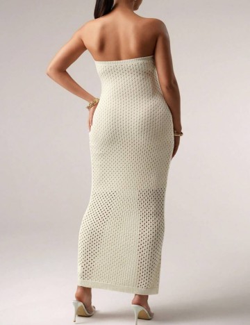 Rochie maxi Shein, crem