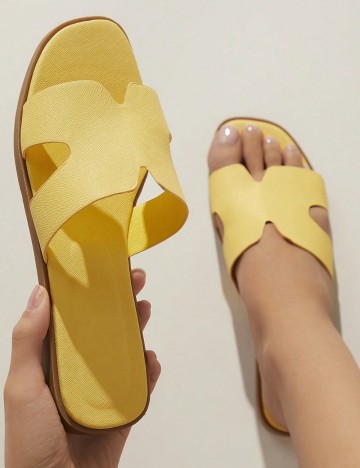 Șlapi Shein, galben