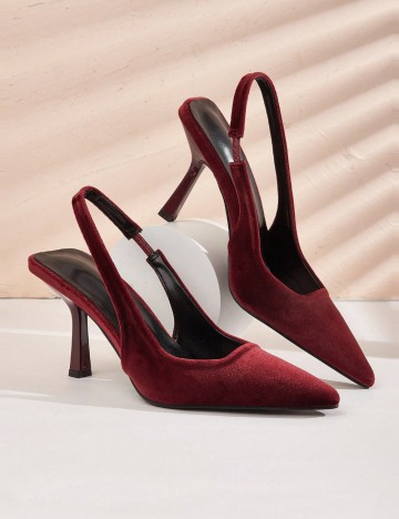 Pantofi Shein, vișiniu