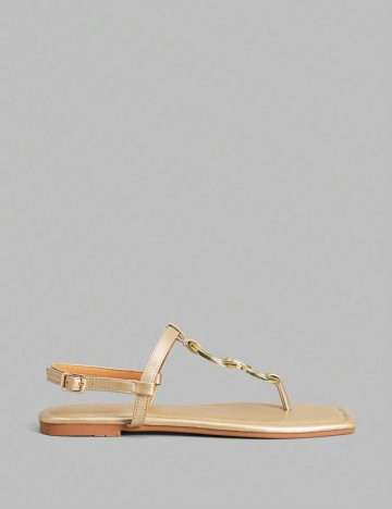 Sandale Shein, auriu