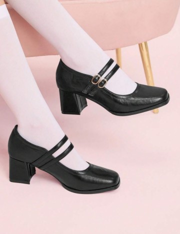 Pantofi cu toc Shein, negru