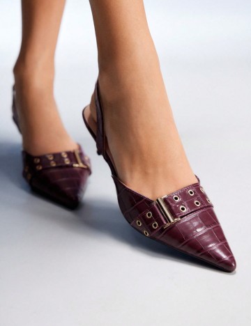 Pantofi cu toc Shein, vișiniu