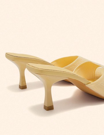 Saboți cu toc Shein CUCCOO, galben