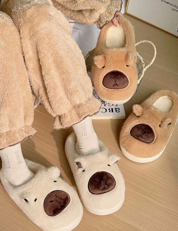 Papuci de casă Shein, crem