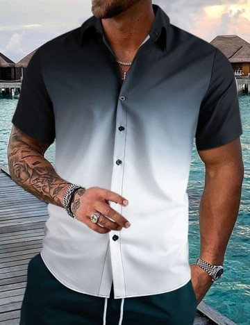 Cămașă cu mânecă scurtă Shein, mix culori