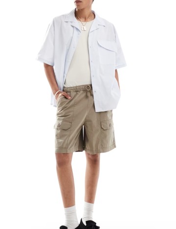 Cămașă cu mânecă scurtă Collusion, albastru