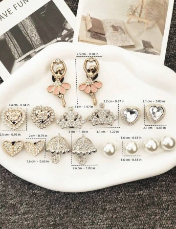 Set accesorii pentru crocs Shein, mix culori