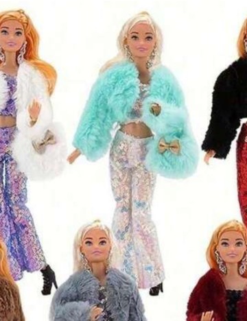 Set îmbrăcăminte pentru Barbie Shein, mix culori