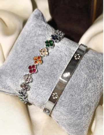 Set brățări Shein, argintiu