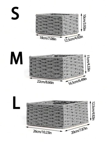 Set cutii depozitare Shein, gri