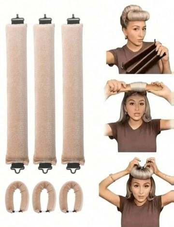 Set accesorii pentru păr Shein, bej