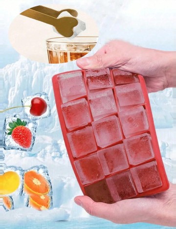 Formă pentru gheață Shein, roșu