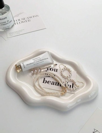 Suport bijuterii Shein, alb