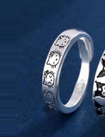 Inel Shein, argintiu