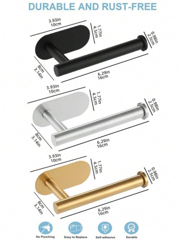 Suport pentru hârtie igienică Shein, argintiu