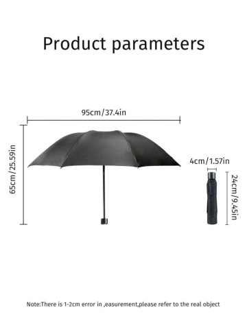 Umbrelă Shein, negru