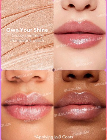 Luciu de buze Shein, auriu