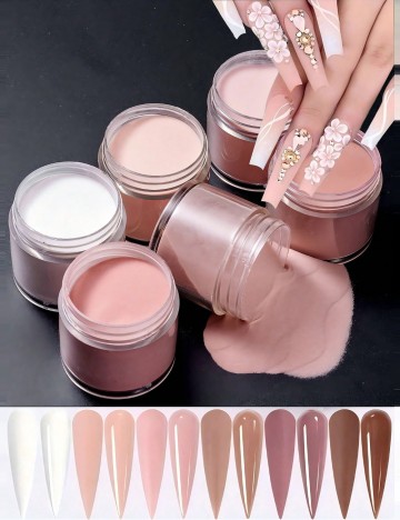 Set pudră acrilică Shein, mix culori