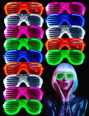 Set ochelari cu led Shein, mix culori