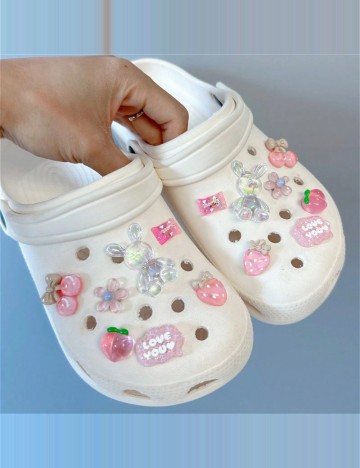 Set accesorii pentru crocs Shein, mix culori