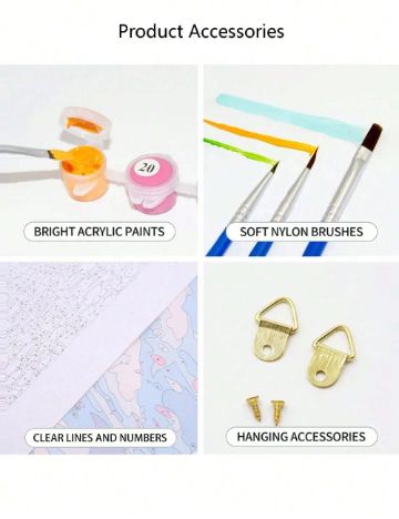 Kit de pictură Shein, mix culori