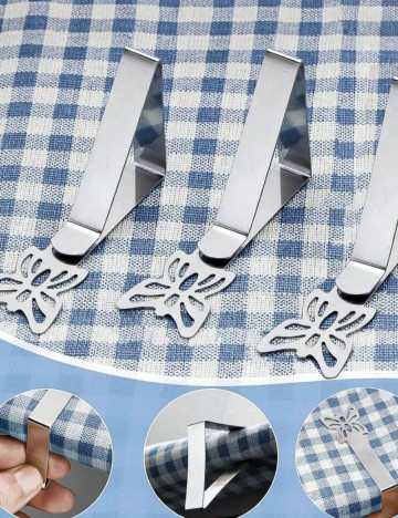 Set clești pentru fața de masă Shein, argintiu