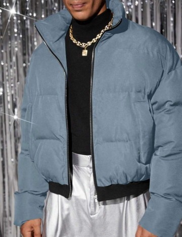 Geaca MANFINITY by Shein, albastru