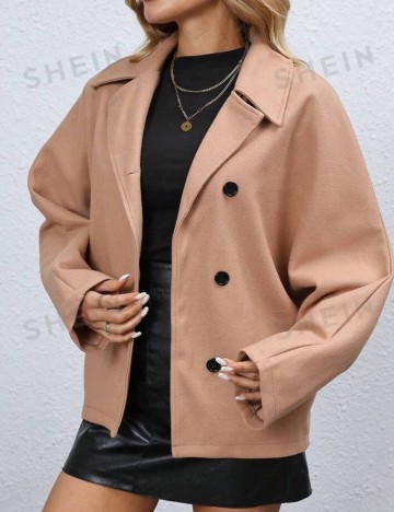 Palton scurt Shein, bej