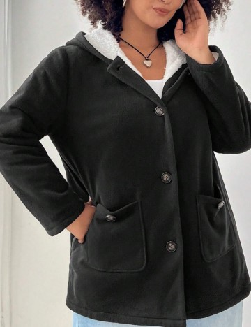 Jachetă Shein Curve+, negru