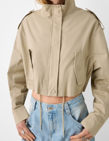 Jachetă Bershka, bej