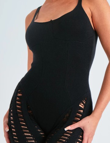 Salopetă lungă Missy Empire, negru