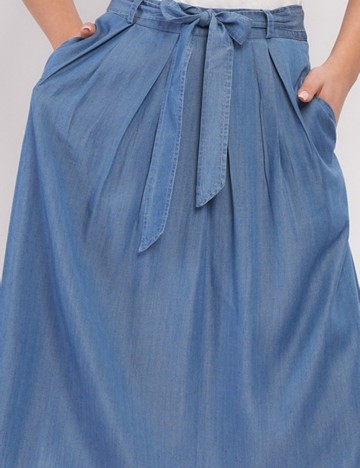 Fustă midi Lee Cooper, albastru