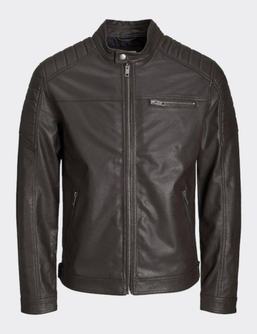 Geacă Imitație Piele Jack & Jones, maro