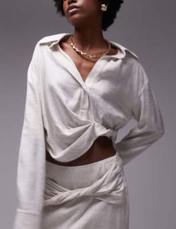 Cămașă Topshop, bej