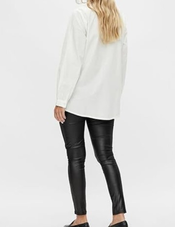 Colanți imitație piele Mamalicious, negru