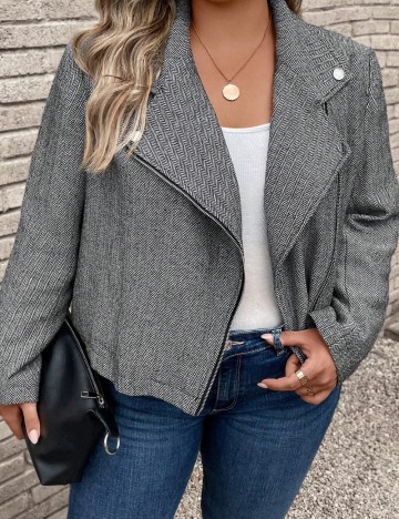 Jachetă Shein Emery Rose, gri