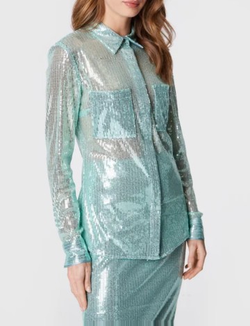 Cămașă Guess, turcoaz