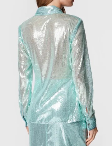 Cămașă Guess, turcoaz