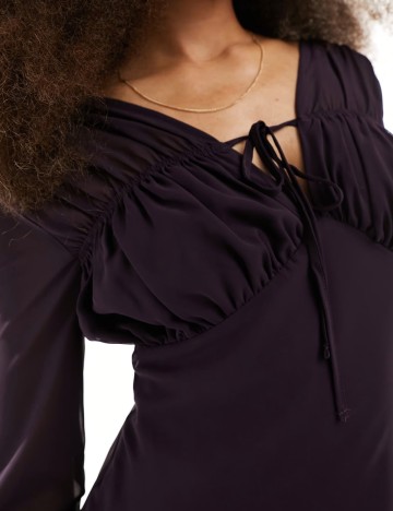 Rochie midi ASOS, mov