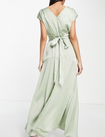 Rochie maxi Liquorish, verde
