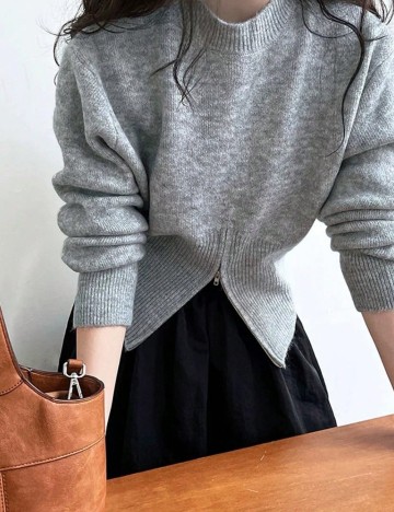 Pulover Shein, gri