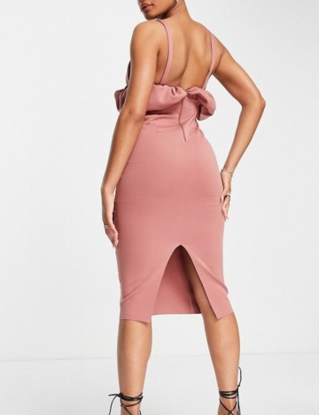 Rochie midi ASOS, cărămiziu