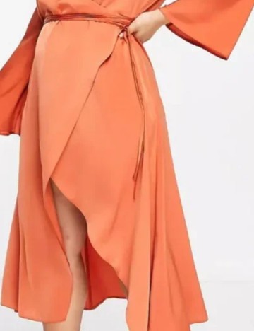 Rochie midi ASOS, portocaliu