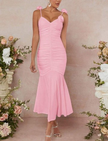 Rochie maxi Shein, roz