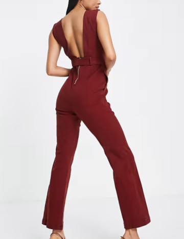 Salopetă de blugi ASOS, vișiniu