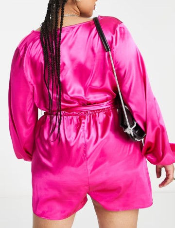 Salopetă scurtă IN THE STYLE, roz