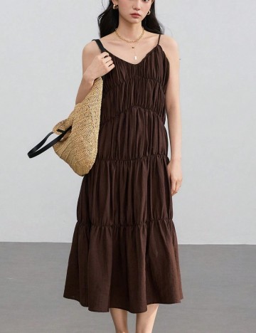 Rochie midi Shein, maro