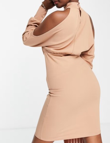 Rochie mini Femme Luxe, bej