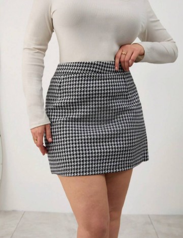 Fustă mini Shein Curve+, mix culori